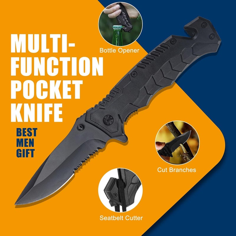 EchoVenrek 11-in-1 Emergency Survival Kit & Camping Multi-Tool for Camping, Hiking, Backpacking | Car Survival Gear, Earthquake Preparedness, Outdoor Essentials - Image 2